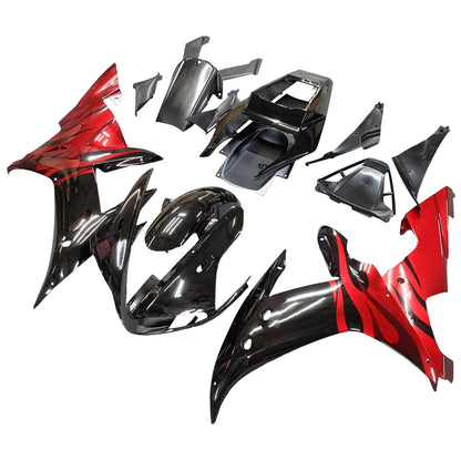 Carene 2002-2003 Yamaha YZF-R1 Nero Rosso Tribal R1 Racing Generico