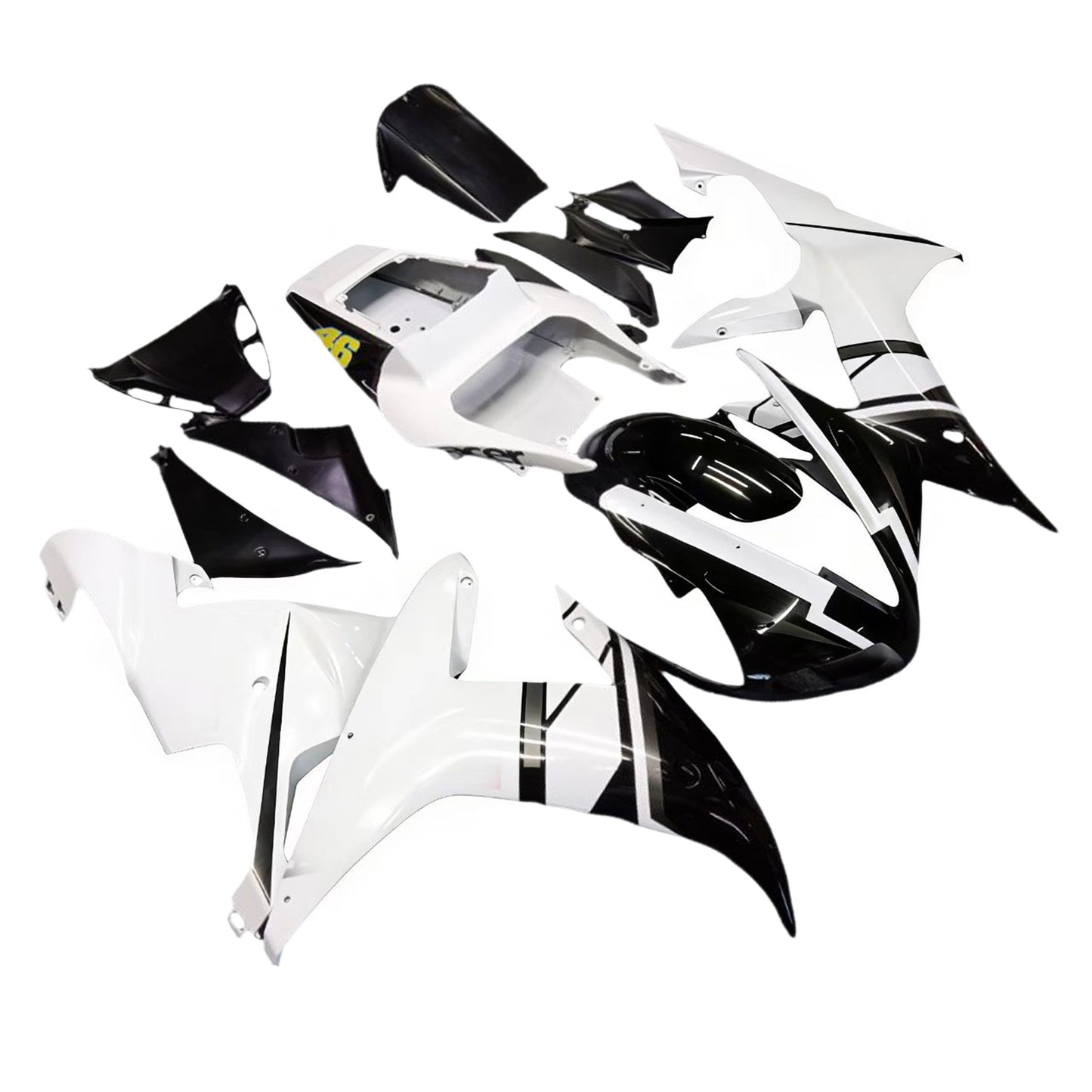 Carene 2002-2003 Yamaha YZF-R1 Nero Bianco No.46 FIAT Generico