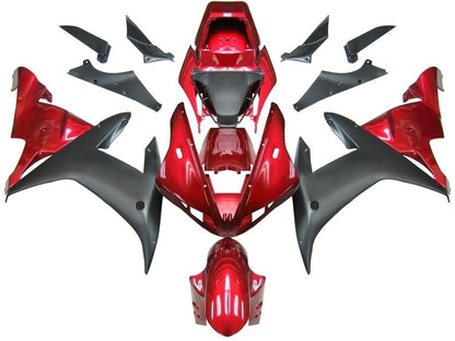 Per YZF 1000 R1 2002-2003 Carrozzeria Carena ABS rosso Stampato ad iniezione Plastica Set Generico