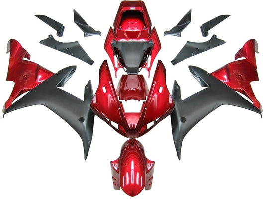 Carene 2002-2003 Yamaha YZF-R1 Rosso Nero R1 Racing Generico