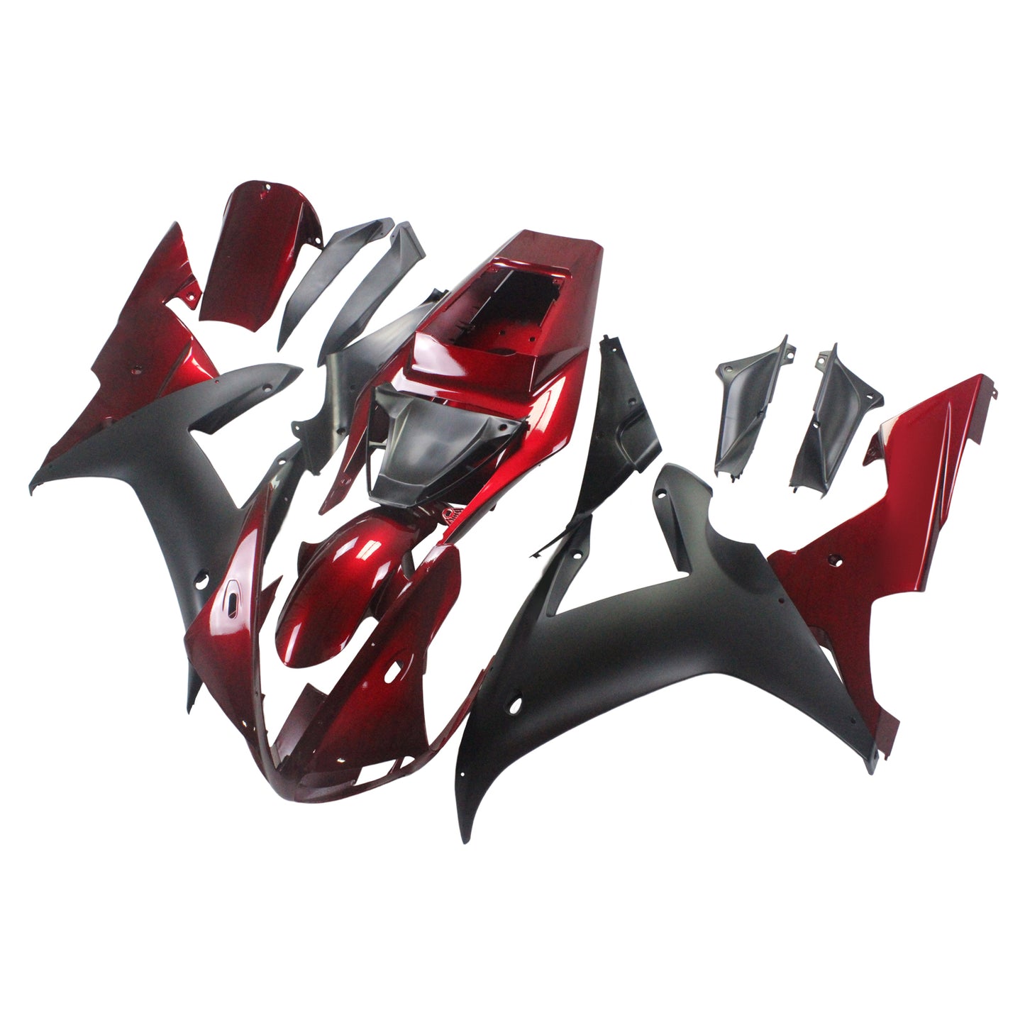 Amotopart 2002-2003 Yamaha R1 Cladding G-Red & Black Kit