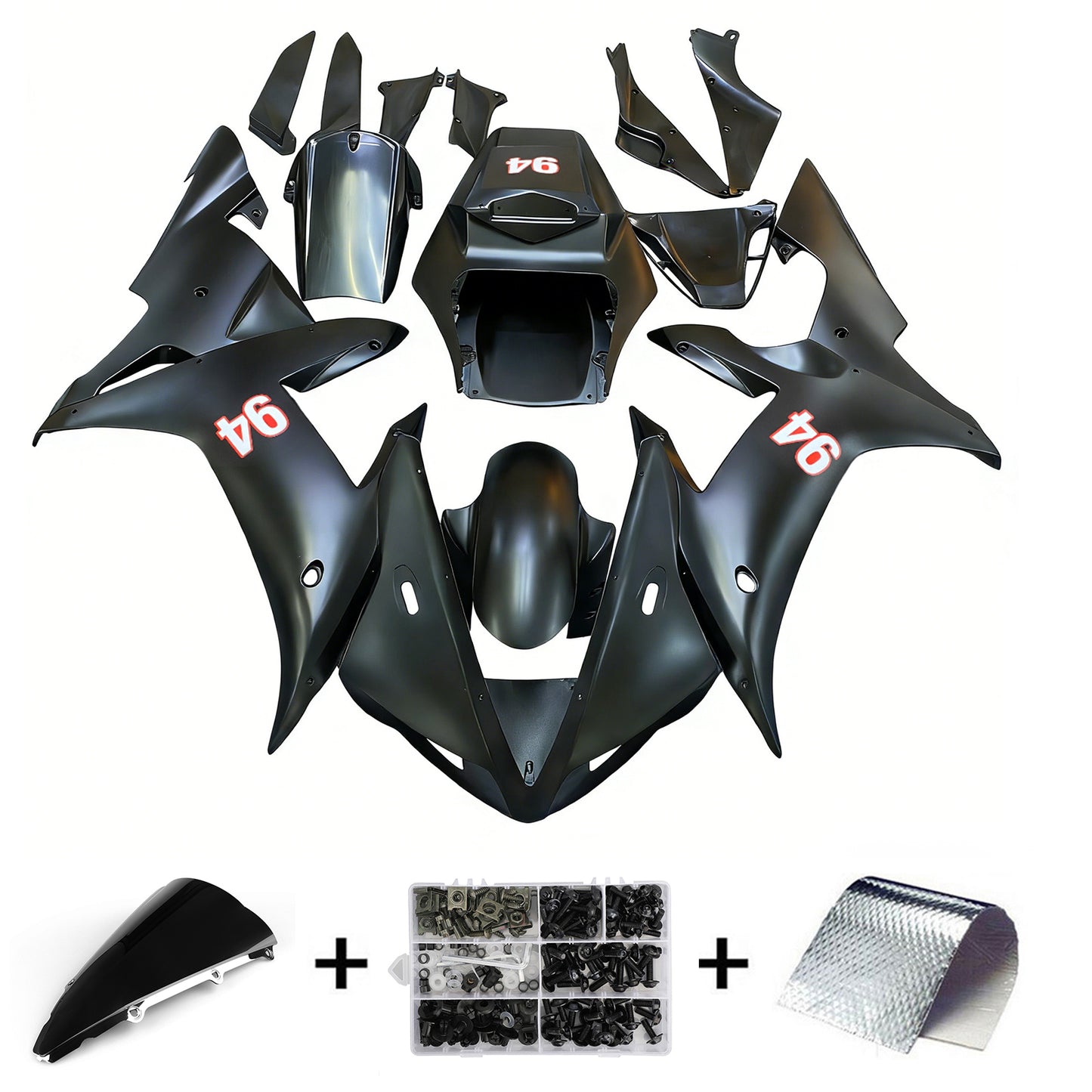 Amotopart Yamaha YZF-R1 2002-2003 Kit Carena Carrozzeria Plastica ABS