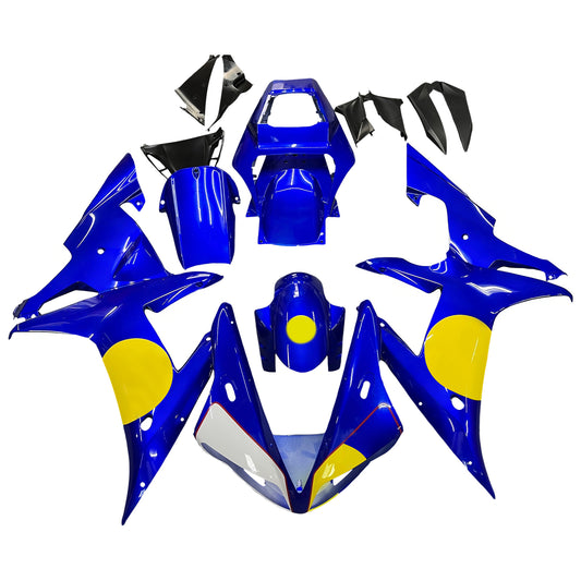 Amotopart Yamaha 2002-2003 YZF 1000 R1 blu con kit gocciolante