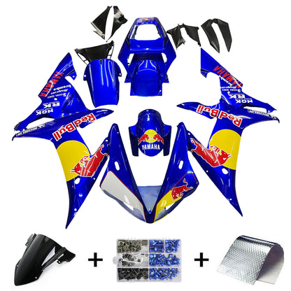 Amotopart Yamaha 2002-2003 YZF 1000 R1 blu con kit gocciolante