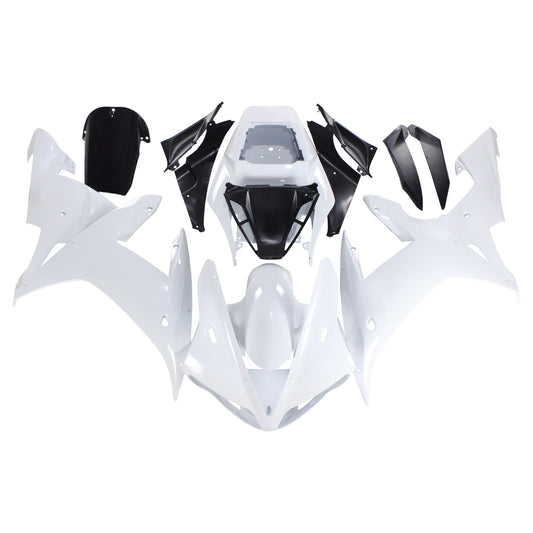 Amotopart Yamaha 2002-2003 YZF 1000 R1 Kit di spostamento del logo dorato bianco