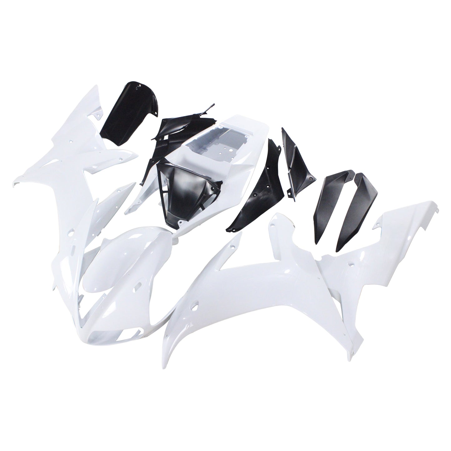 Amotopart Yamaha 2002-2003 YZF 1000 R1 Kit di spostamento del logo dorato bianco
