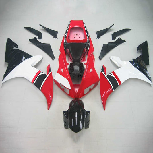 Amotopart Yamaha 2002-2003 YZF 1000 R1 Kit di paura rosso nero bianco