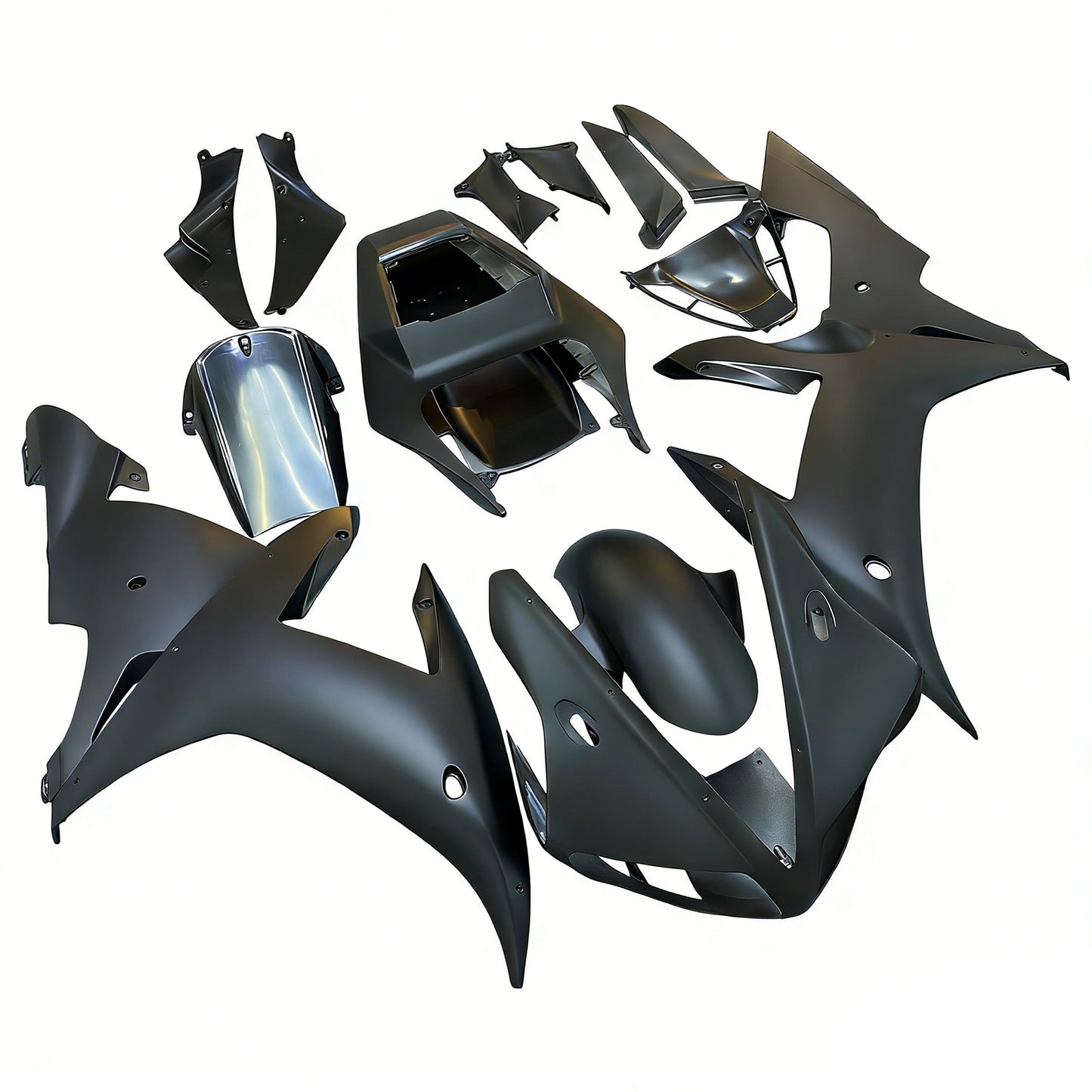 Amotopart Yamaha 2002-2003 YZF 1000 R1 Kit di paura nero opaco