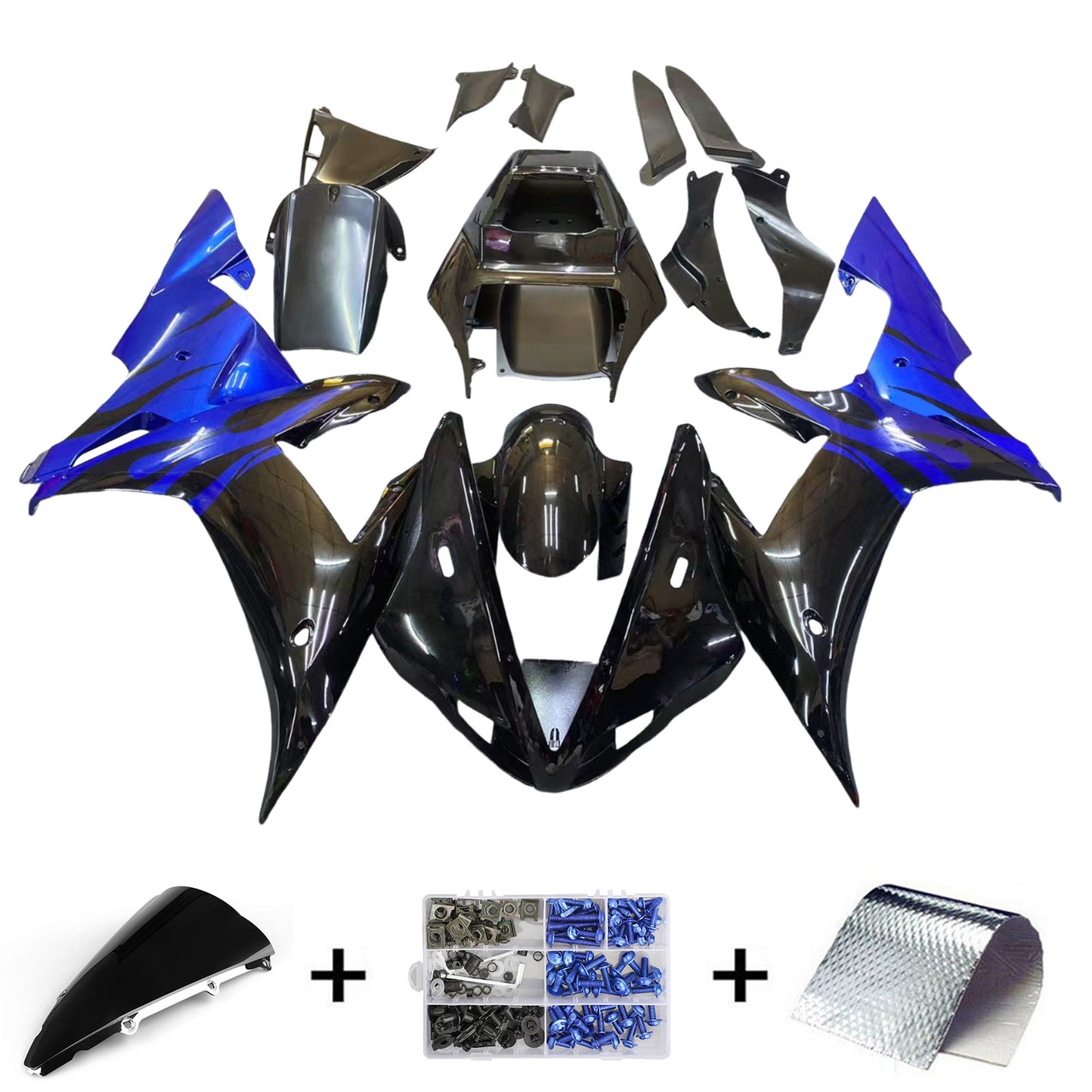 2002-2003 Yamaha YZF 1000 R1 Kit carena iniezione Carrozzeria Plastica ABS
