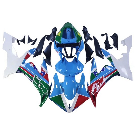 Per YZF 1000 R1 2004-2006 Carrozzeria Carenatura Blu ABS Stampato Ad Iniezione Plastica Set Generico
