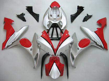 Carene 2004-2006 Yamaha YZF-R1 Rosso Argento Fortuna R1 Racing Generico
