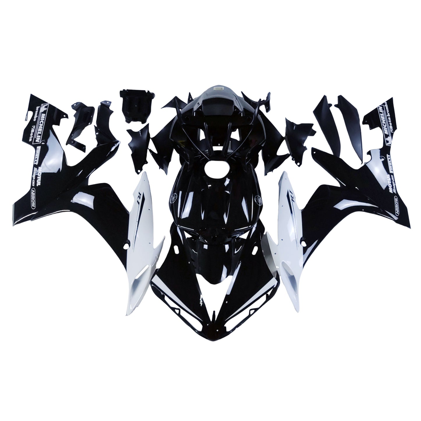 Carene 2004-2006 Yamaha YZF-R1 Nero Bianco R1 Generico