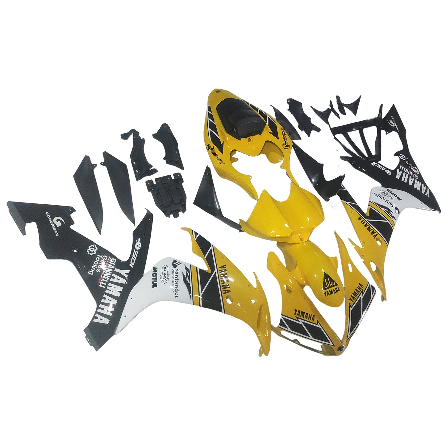 Amotopart 2004-2006 Yamaha R1 Cladding Yellow Kit