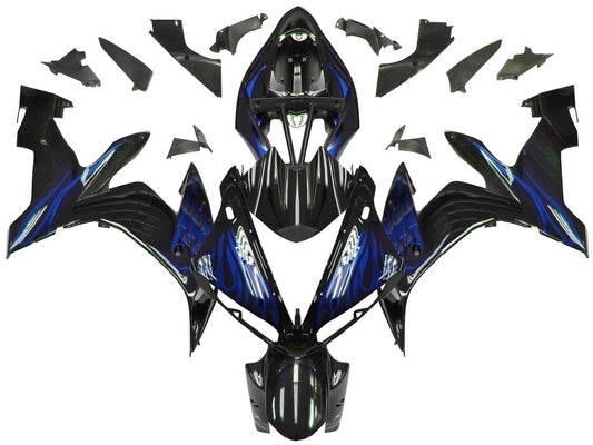 Carene 2004-2006 Yamaha YZF-R1 Black & Blue Flame R1 Generico