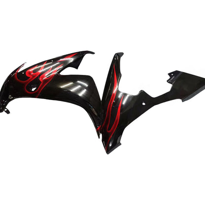 Carene 2004-2006 Yamaha YZF-R1 Black &amp; Red Flame R1 Generico