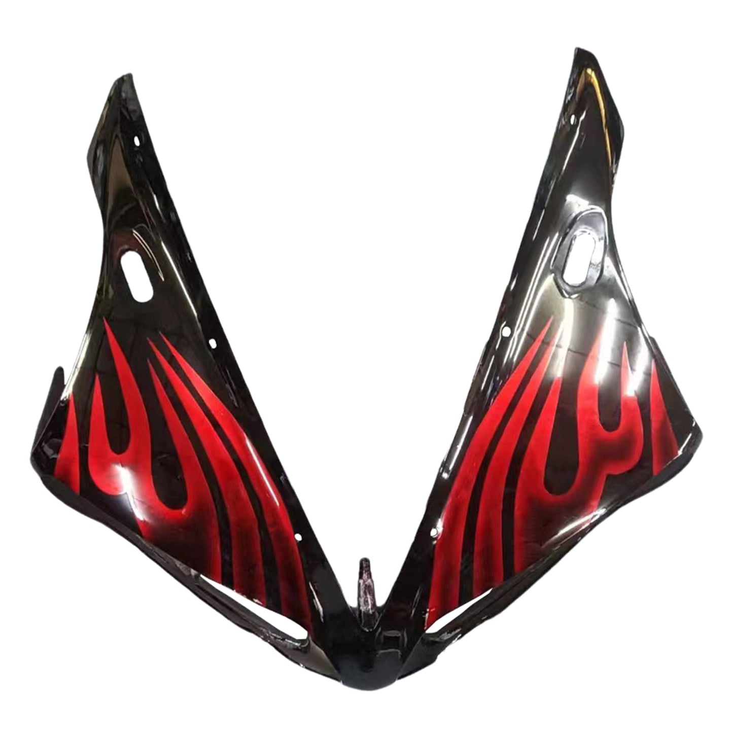 Carene 2004-2006 Yamaha YZF-R1 Black &amp; Red Flame R1 Racing Generico
