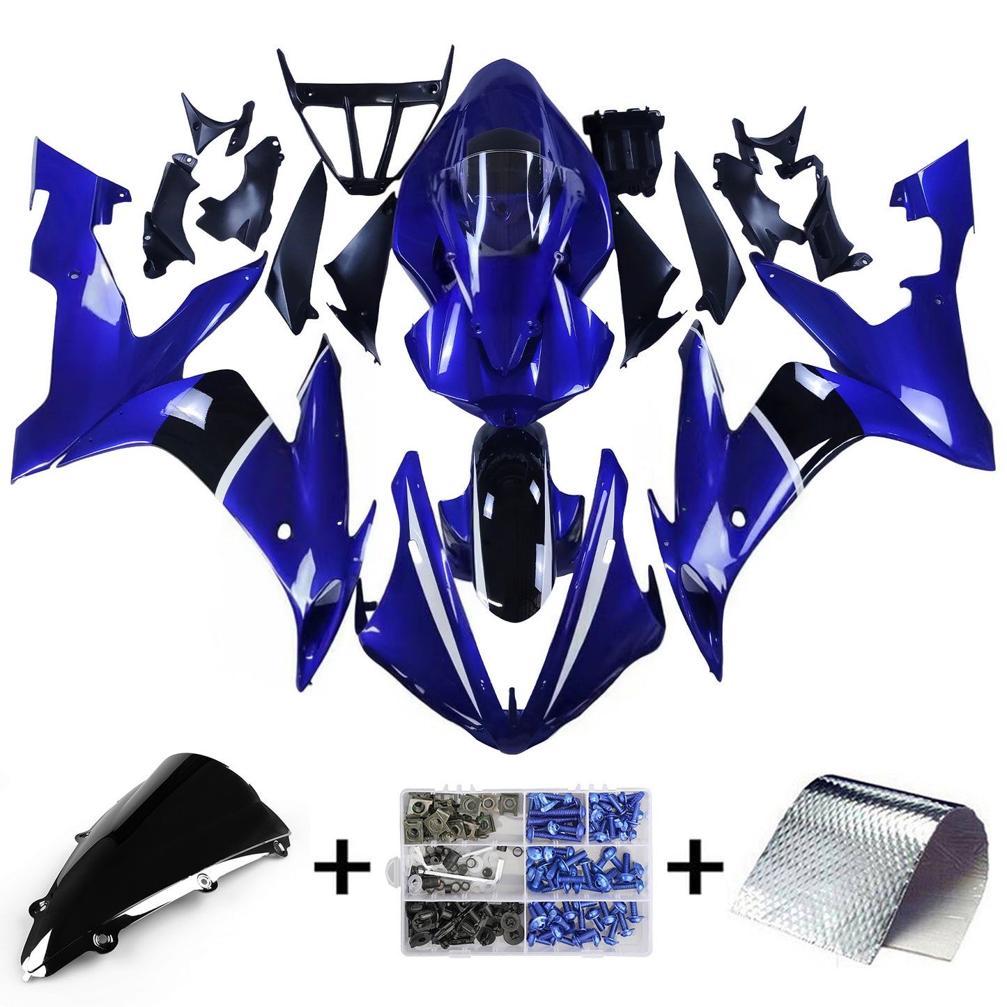 Amotopart Yamaha YZF 1000 R1 2004-2006 Kit Carena Carrozzeria Plastica ABS
