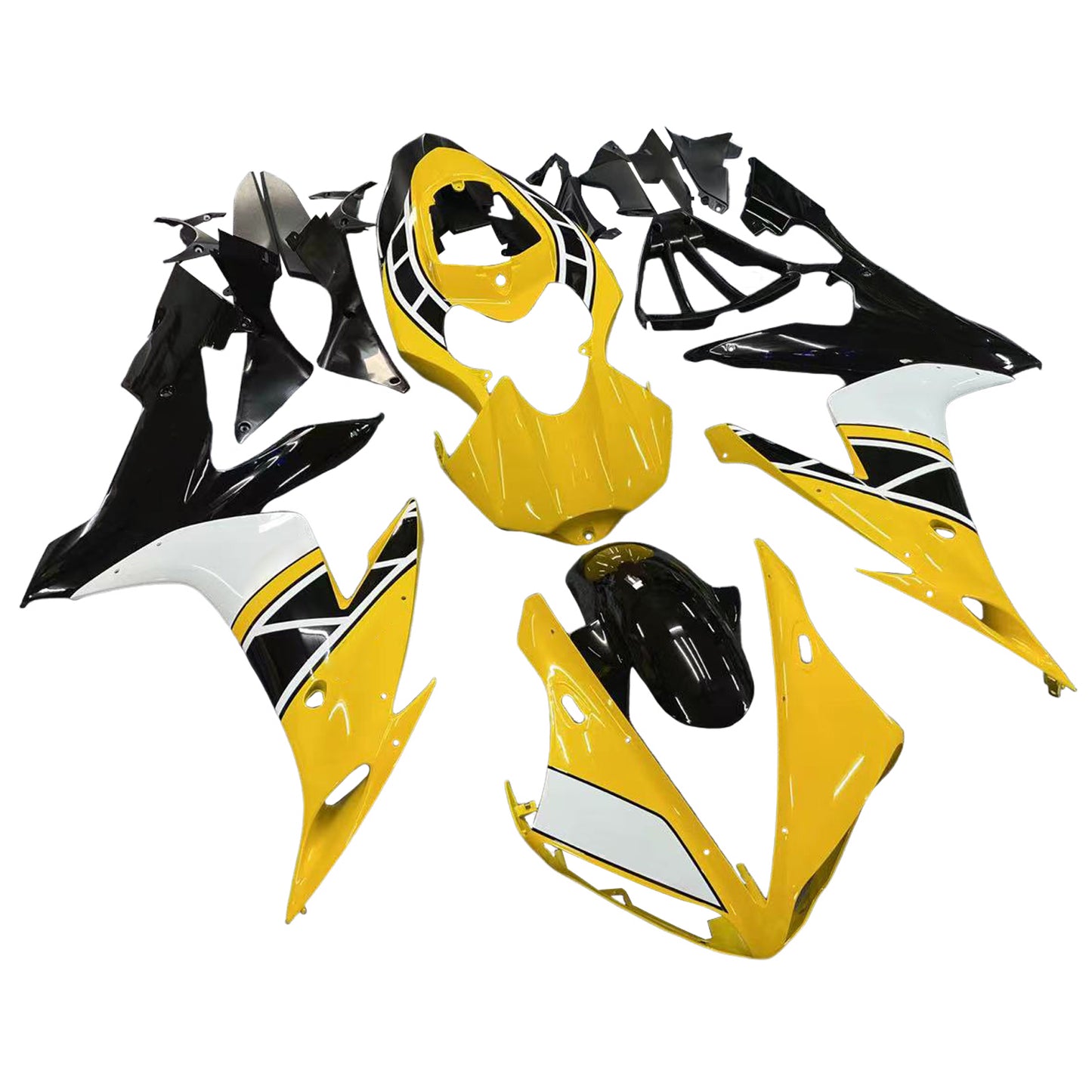 Kit carenatura per carrozzeria addominali di plastica per Yamaha YZF 1000 R1 2004-2006