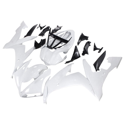 Amotopart Yamaha 2004-2006 YZF 1000 R1 Kit di spostamento logos dorato bianco