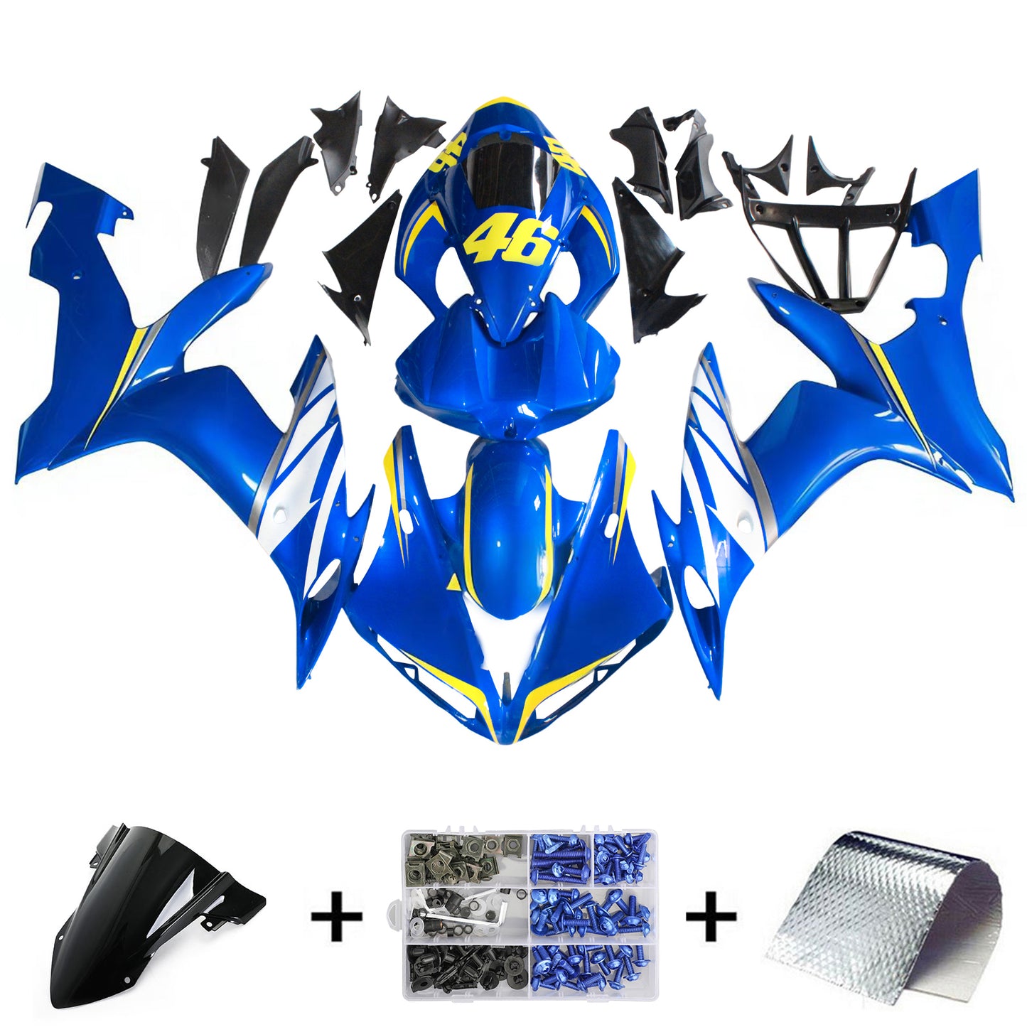 AMOPART FIT FIT PER YAMAHA YZF 1000 R1 2004-2006