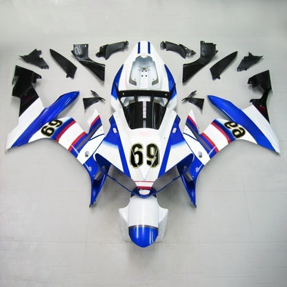 Amotopart Yamaha 2004-2006 YZF 1000 R1 Blue White No. 69 Kit discross
