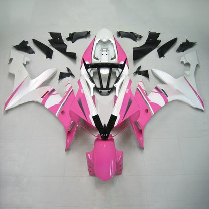 Amotopart 2004-2006 Yamaha YZF 1000 R1 Kit di carenatura bianca rosa