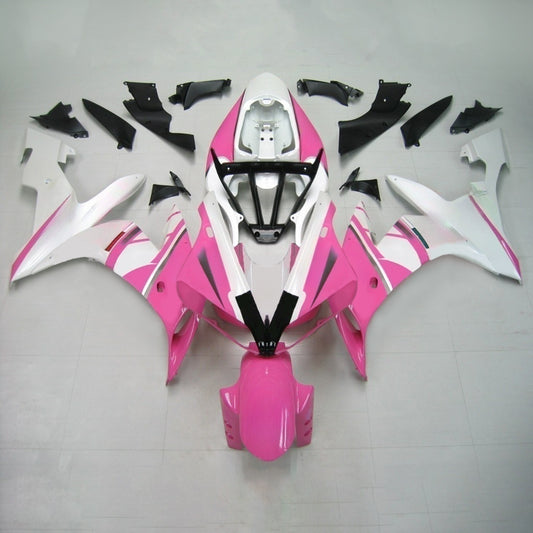 Amotopart 2004-2006 Yamaha YZF 1000 R1 Kit di carenatura bianca rosa