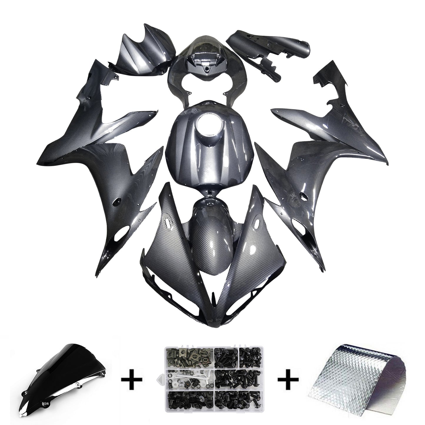 Kit carenatura iniezione plastica ABS per Yamaha YZFR1 YZF-R1 2004-2006
