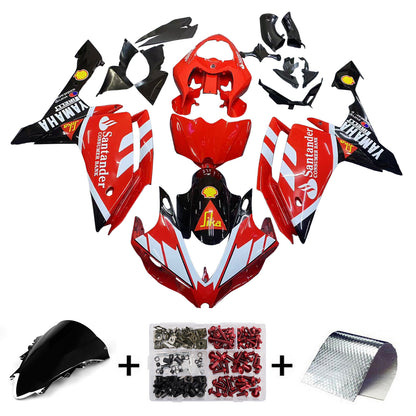 Carene 2007-2008 Yamaha YZF-R1 Rosso Nero Santander Bank Racing Generico