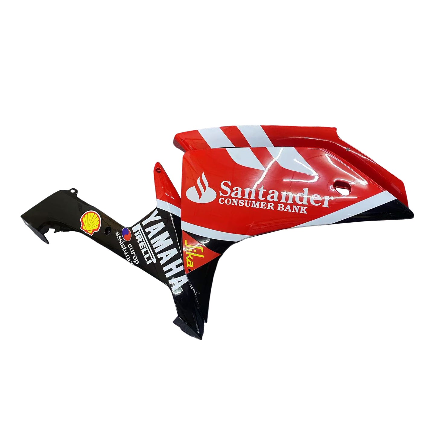 Carene 2007-2008 Yamaha YZF-R1 Rosso Nero Santander Bank Racing Generico