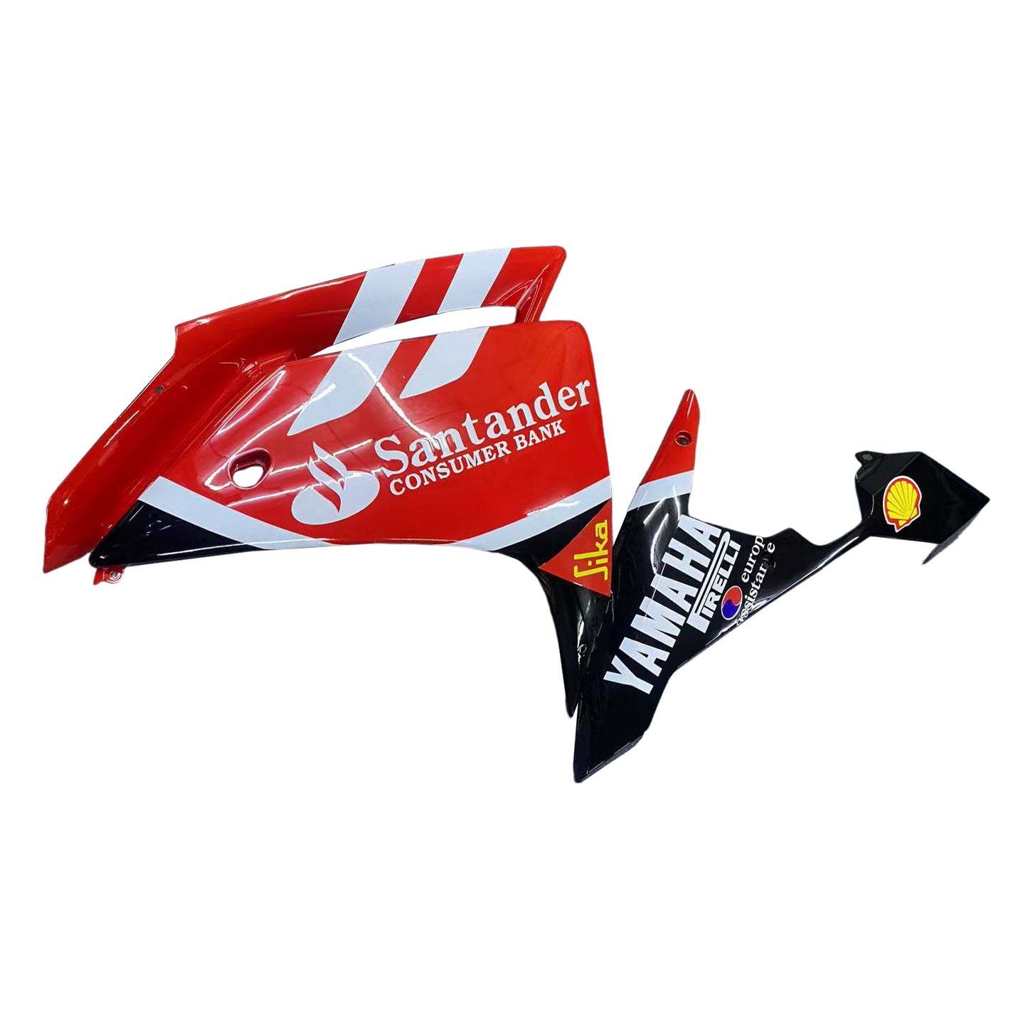 Carene 2007-2008 Yamaha YZF-R1 Rosso Nero Santander Bank Racing Generico