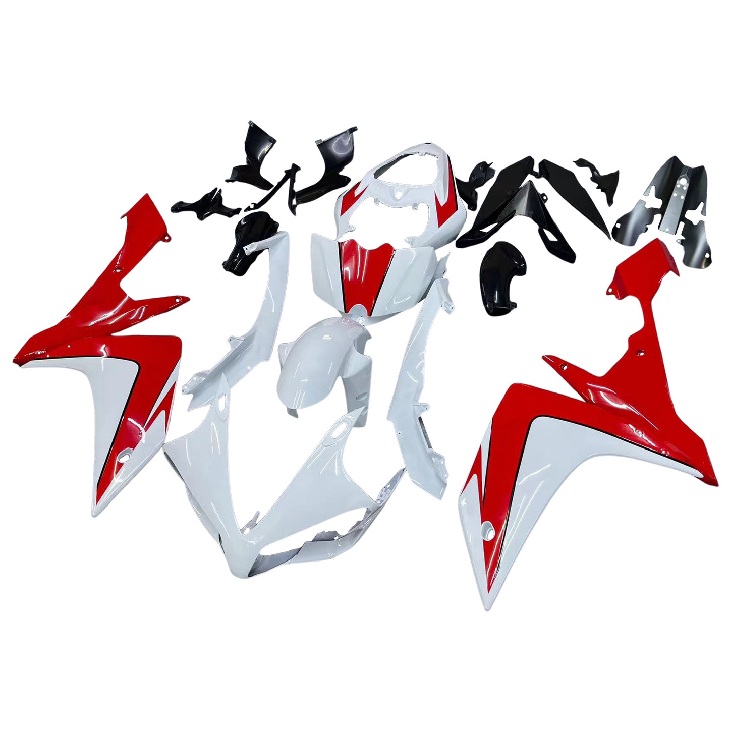 Carene 2007-2008 Yamaha YZF-R1 Bianco &amp; Rosso R1 Racing Generico