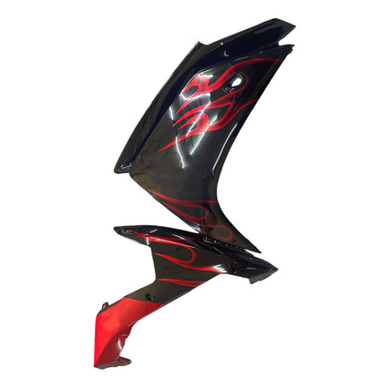 Carene 2007-2008 Yamaha YZF-R1 Black &amp; Red Flame R1 Racing Generico
