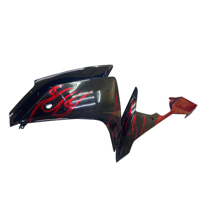 Carene 2007-2008 Yamaha YZF-R1 Black &amp; Red Flame R1 Racing Generico