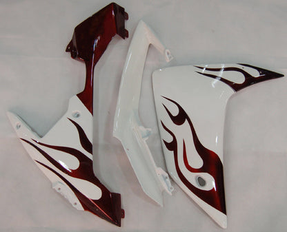 Carene 2007-2008 Yamaha YZF-R1 White & Dark Red Flame R1 Racing Generic