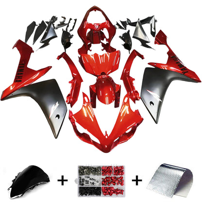 Amotopart 2007-2008 Yamaha R1 Cladding Black & Red Kit