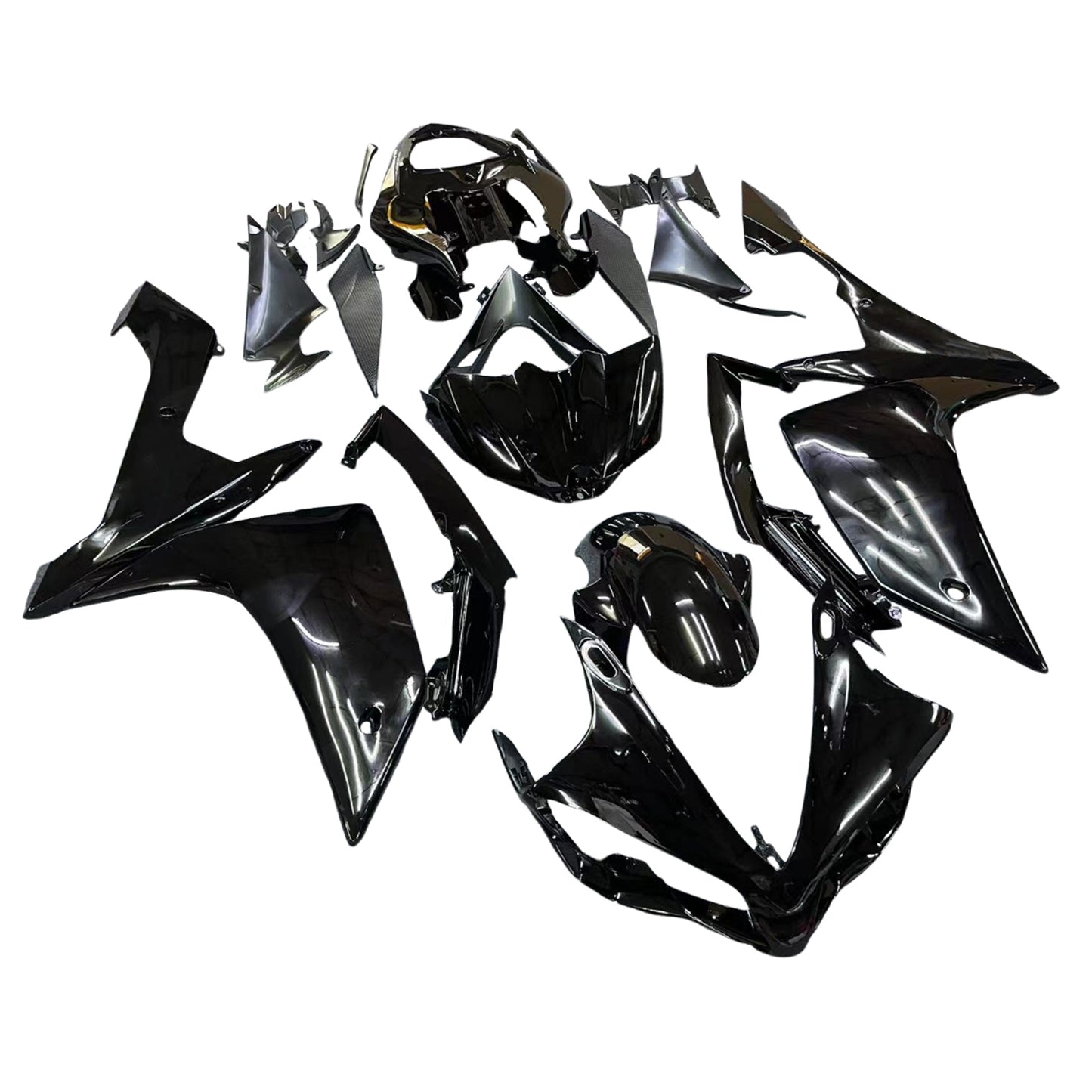Carene 2007-2008 Yamaha YZF-R1 All Black R1 Racing Generico
