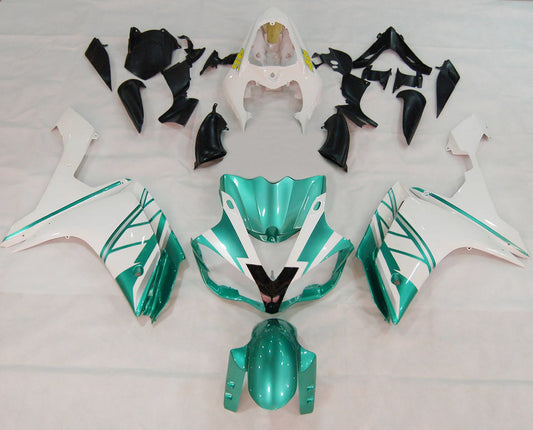 Carene 2007-2008 Yamaha YZF-R1 Verde Smeraldo Bianco FIAT Racing Generico