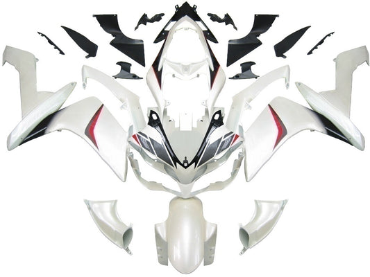 Carene 2007-2008 Yamaha YZF-R1 Bianco Carbon Look R1 Racing Generico
