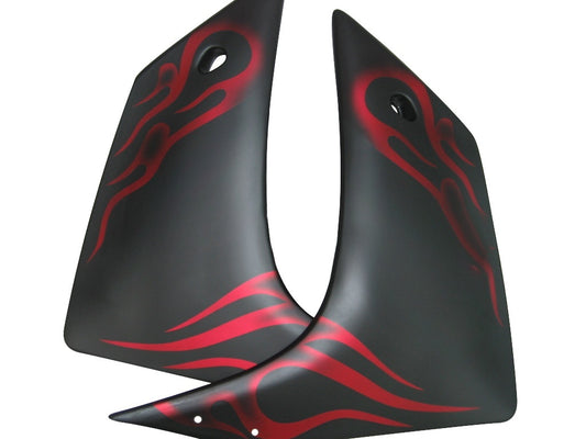 Carene 2007-2008 Yamaha YZF-R1 nero opaco e rosso fiamma R1 generico