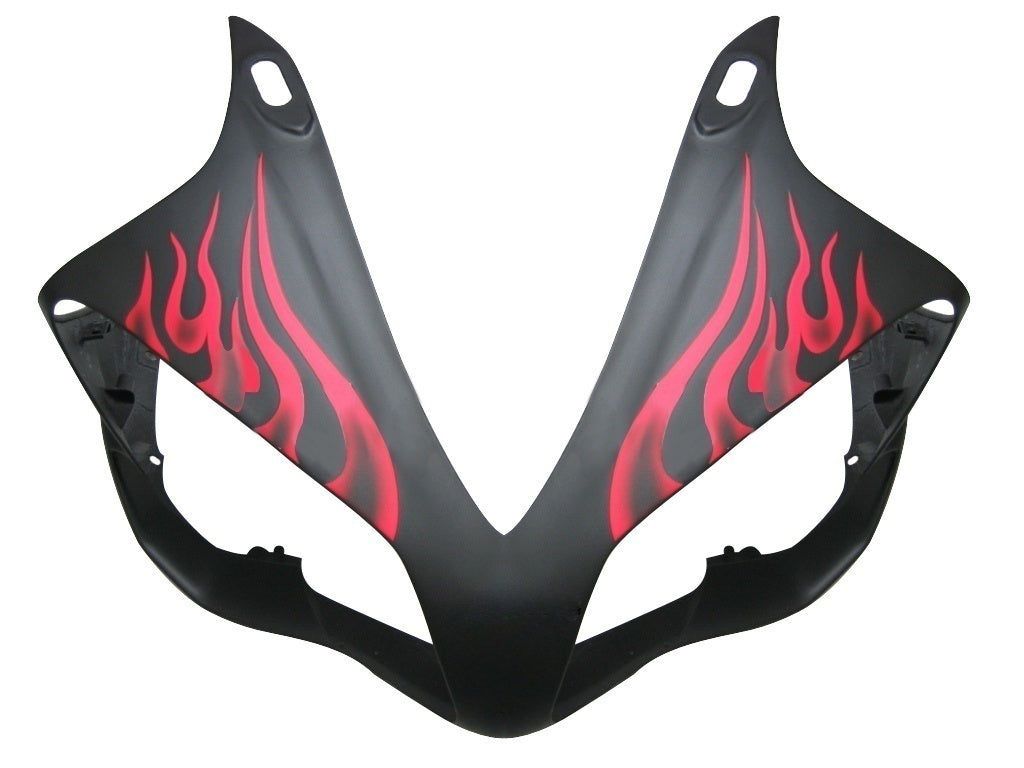 Carene 2007-2008 Yamaha YZF-R1 nero opaco e rosso fiamma R1 generico