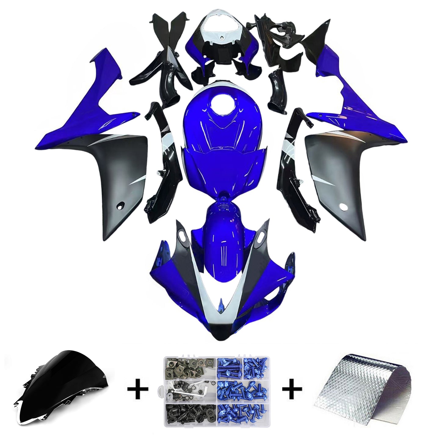 Kit carenatura per carrozzeria addominali di plastica per Yamaha YZF-R1 2007-2008