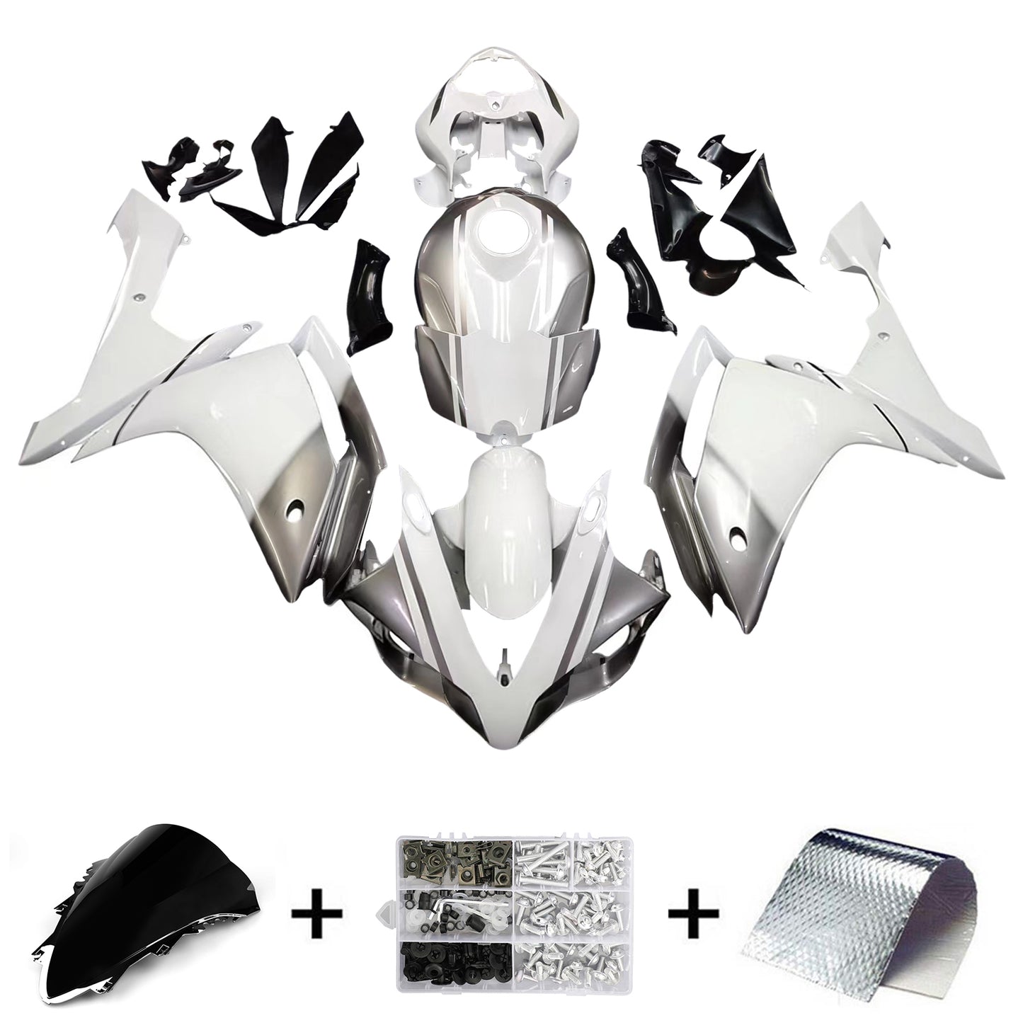 Kit carenatura iniezione Carrozzeria in plastica ABS adatta per Yamaha YZF-R1 2007-2008