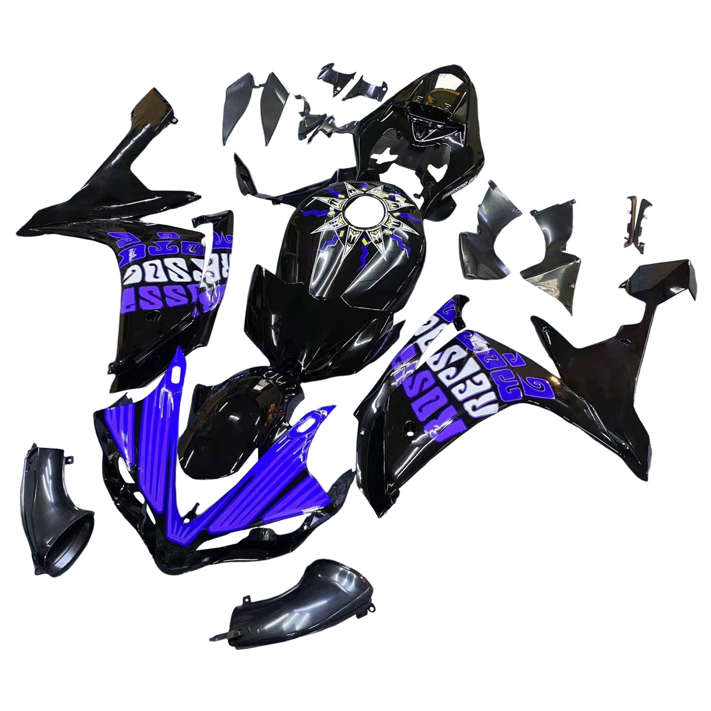 Amotopart Yamaha YZF 1000 R1 2007-2008 Kit Carena Carrozzeria Plastica ABS