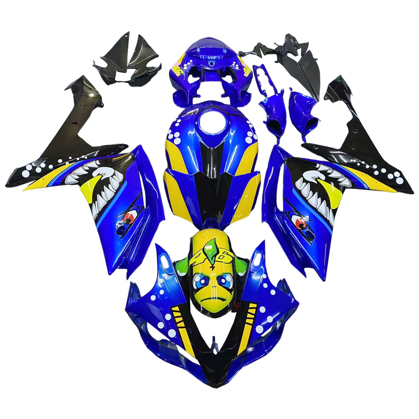 Amotopart Yamaha YZF 1000 R1 2007-2008 Kit Carena Carrozzeria Plastica ABS