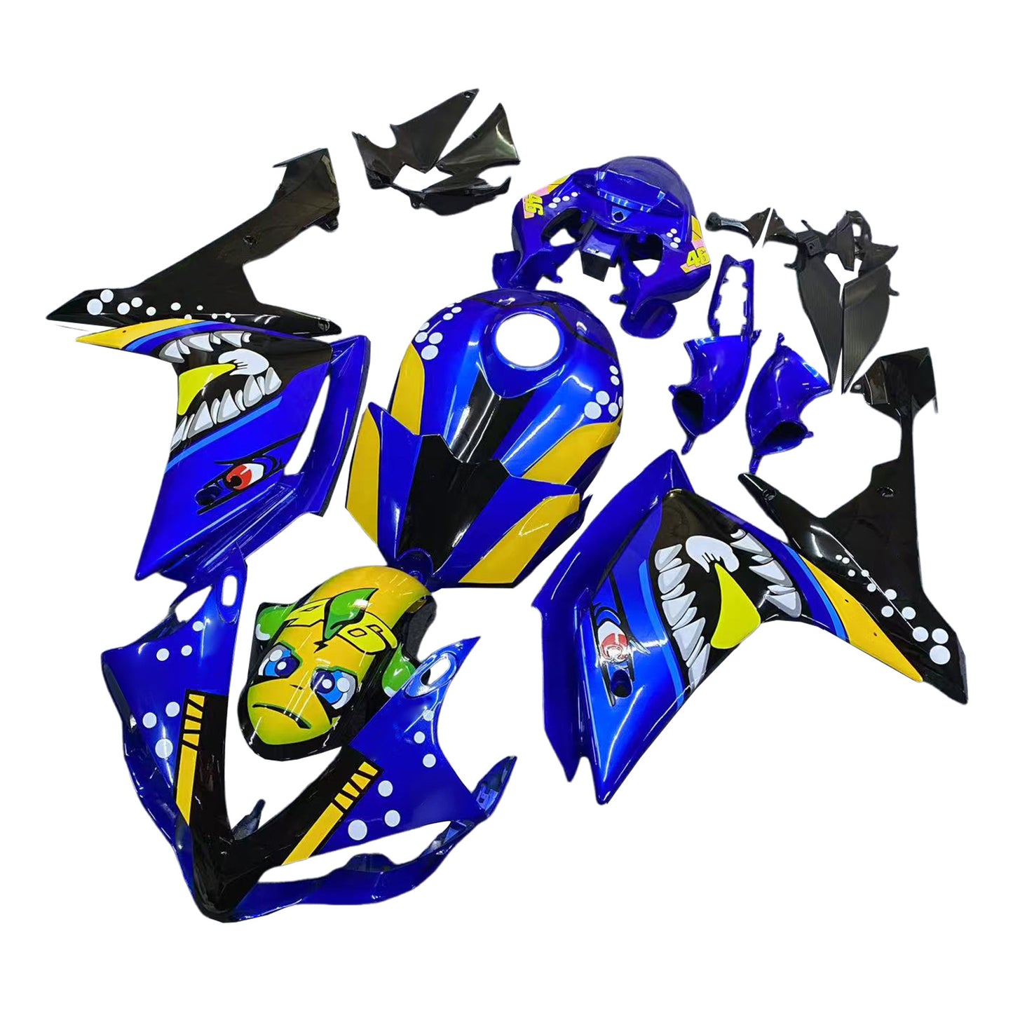 Amotopart Yamaha YZF 1000 R1 2007-2008 Kit Carena Carrozzeria Plastica ABS