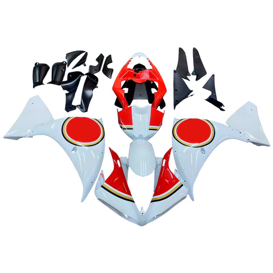 Carene 2009-2011 Yamaha YZF-R1 Bianco Rosso Lucky Strike R1 Generico