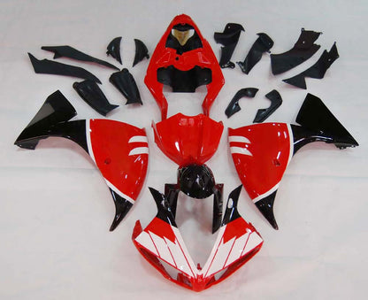 Carene 2009-2011 Yamaha YZF-R1 Rosso Nero Santander Bank R1 Generico