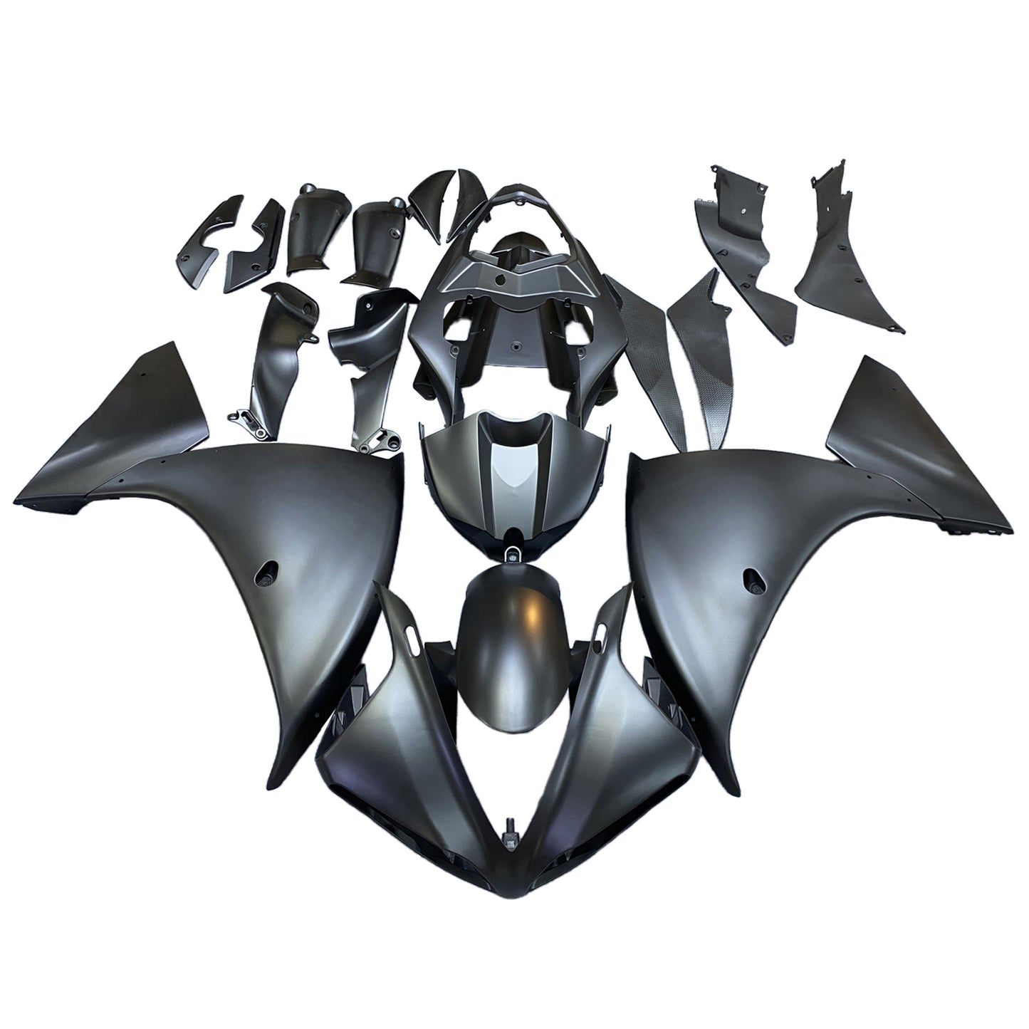 Carene 2009-2011 Yamaha YZF-R1 Nero Opaco R1 Racing Generico