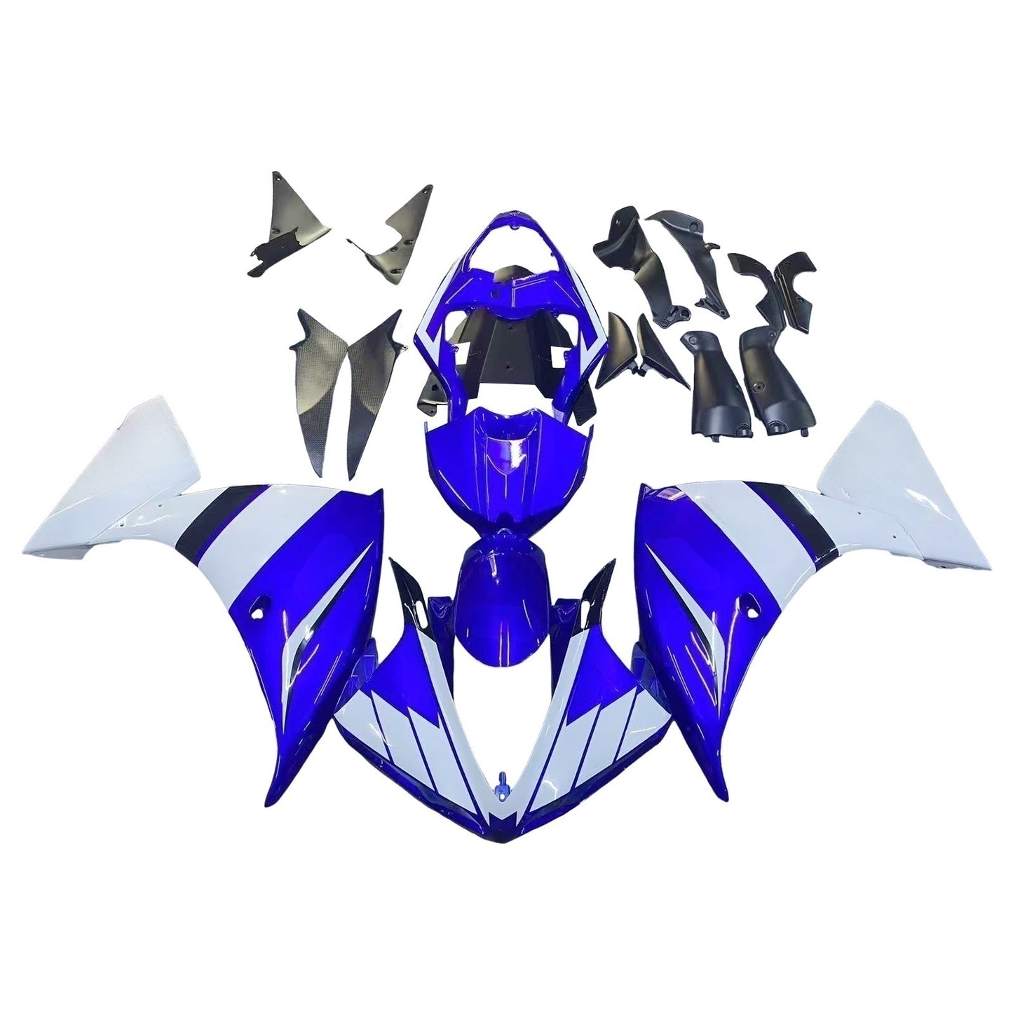 Amotopart 2009-2011 Yamaha R1 Cladding Blue & White Kit